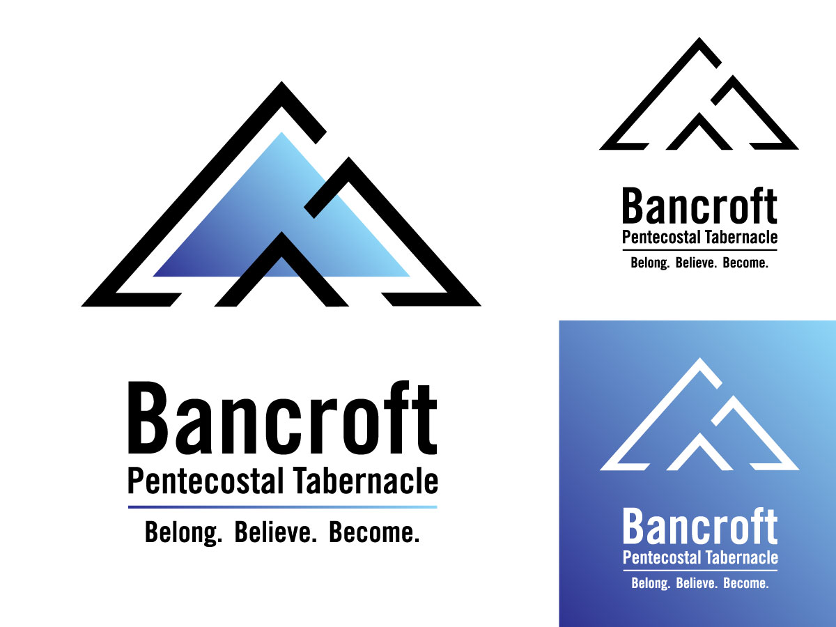 Bancroft Pentecostal Tabernacle logo, full colour and vertical configuration