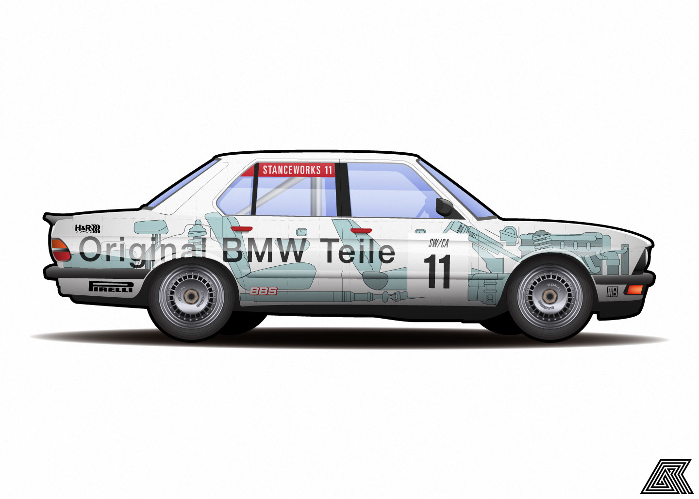 1984 BMW / Stanceworks E28 535i Group A Tribute