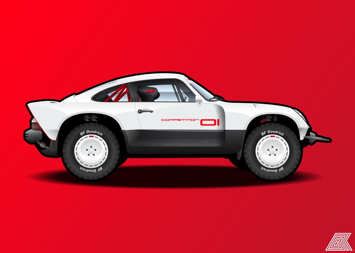 1990 / 2021 Singer-Tuthill 964 911 All-terrain Competition Study