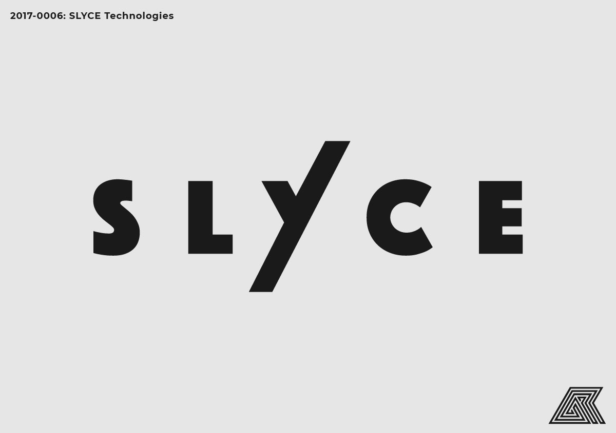 Alternative typographic concept for SLYCE Technologies
