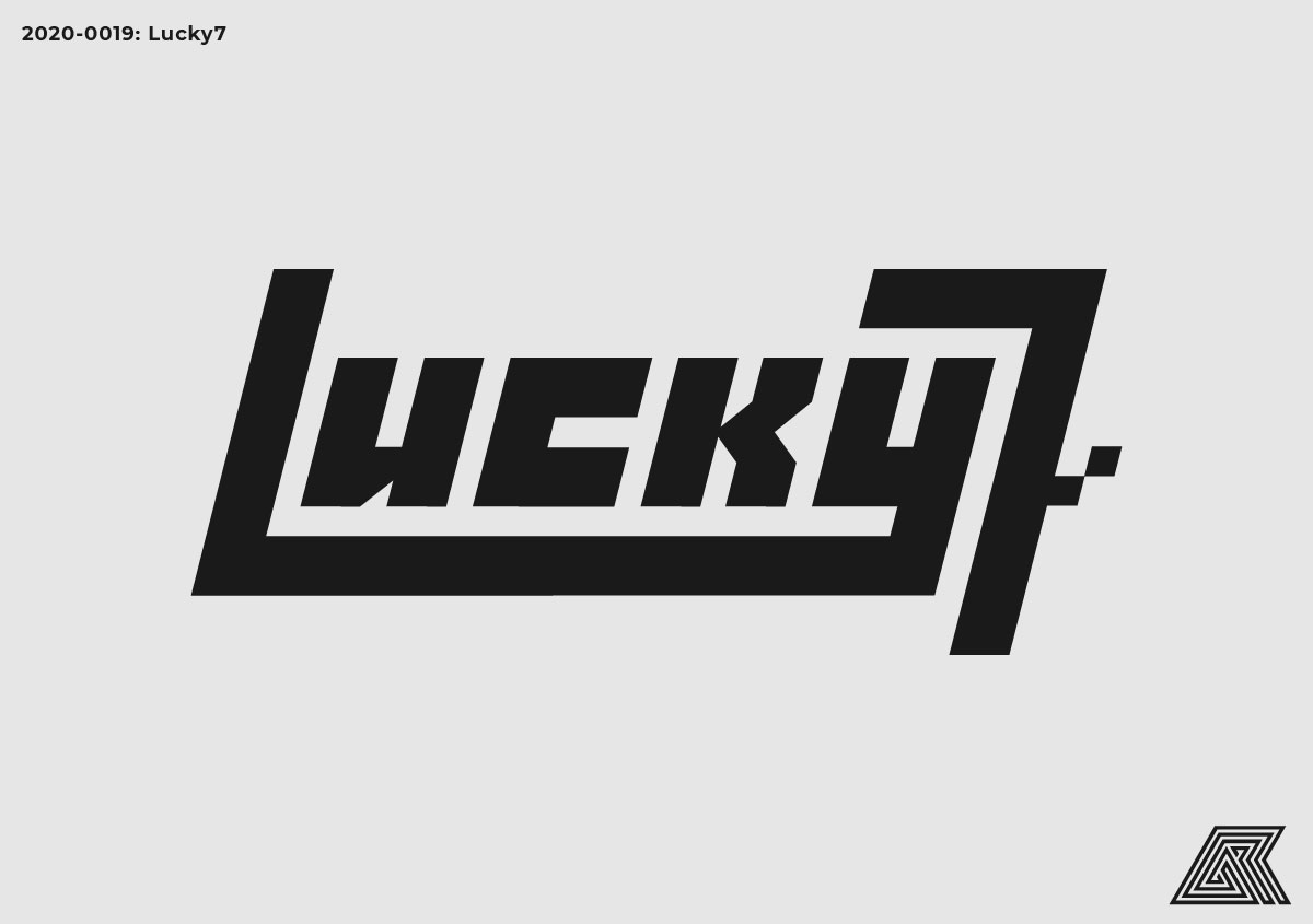 Motorsport- + hardware-inspired Lucky7 logo concept