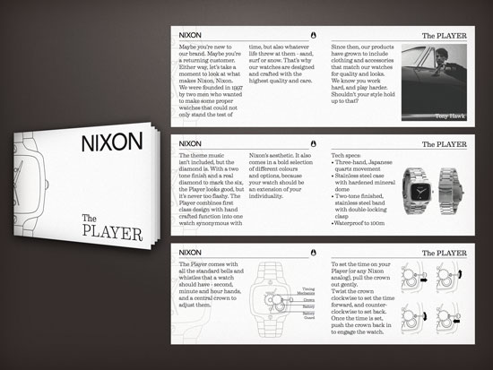 Nixon Player watch package - closed