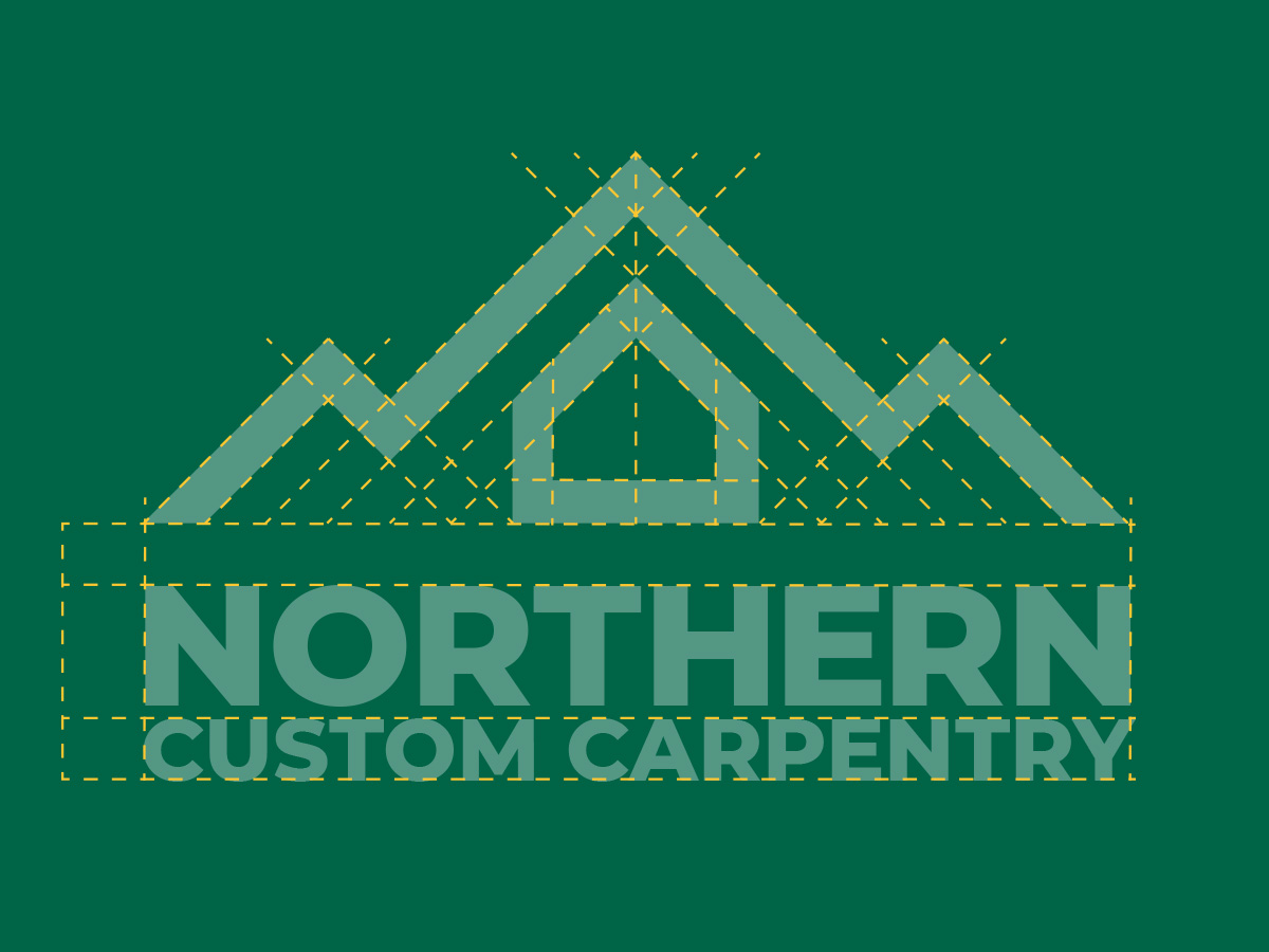 Northern Custom Carpentry's logo geometry.