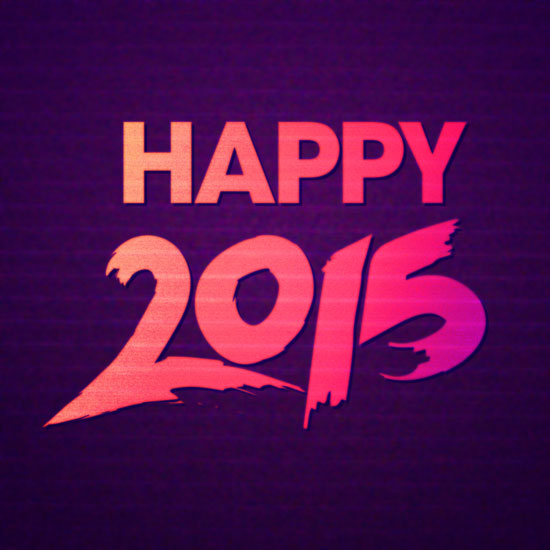 Typography - Happy 2015